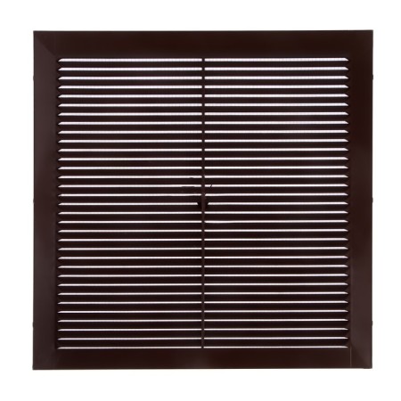Ventilation grate Zein Lux l300kr, 300 x 300 mm, with a grid, inexhaustible brown-3