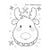 The very first coloring pages. New Year's coloring. 3+