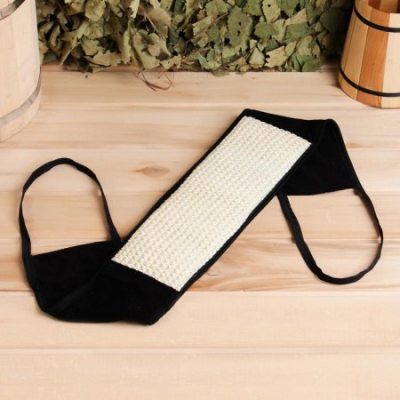 Bath wash with handles men's, sisal