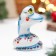 Souvenir "Snake Smile Blue", 7 cm, porcelain