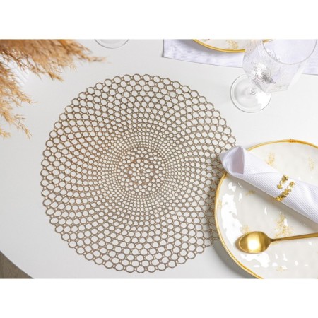 Serving napkin on the table "dew", 38 × 38 cm, gold color