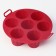 Baking uniform “Croaty Circle”, silicone, 20 × 20 × 5 cm, 7 cells (5.5 × 5 cm), burgundy color