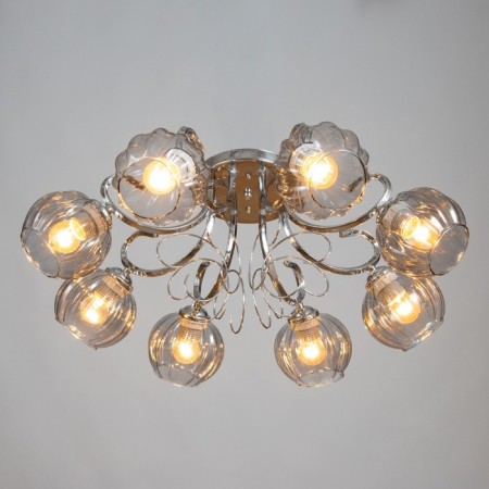 Ashley chandelier 8x40W E27 chrome 67x67x22cm-1