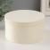 Casket wood under painting Round "thin sheet" 13x13x7.3 cm