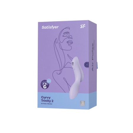 Satiffyer Curvy Trinity 2 Vacuum Clit Stimulator, purple color-7