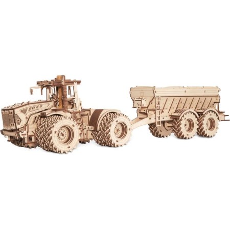 Wooden 3D designer "Trailer for the Kirovets K-7M tractor"-1