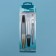 Manicure set, 3 objects, on a blister, black/gold color, sis-09