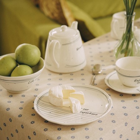 A set of porcelain plates SL Home "House", D = 21 cm, white color-5