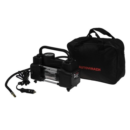 Car compressor, two-cylinder "Autovirazh" 95 l/min with digital pressure gauge AV-0109999-1