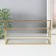 Standing interior glass, metal "Staircase" 11.5x21.5x12 cm