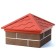 PPK cap to a column column, 1.5 × 1.5 bricks, 39 × 39 × 4.3 cm, terracotta, “flexible tile”