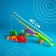 Fishing "sea": 1 fishing rod, 8 fish, net