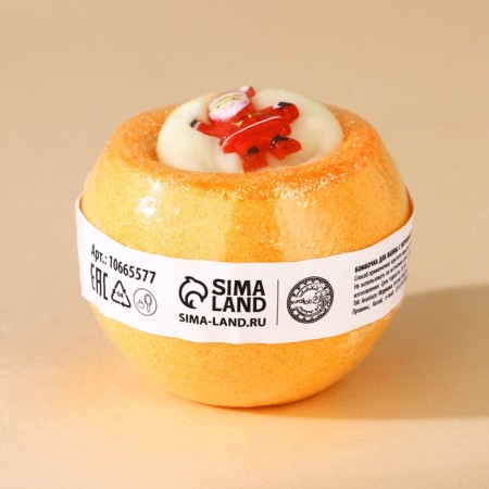 New Year. A bomb for a bath with a toy, 140 g, mix-24