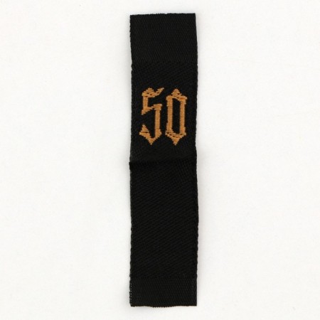 Textile strip "50", 4.6 x 1 cm-3