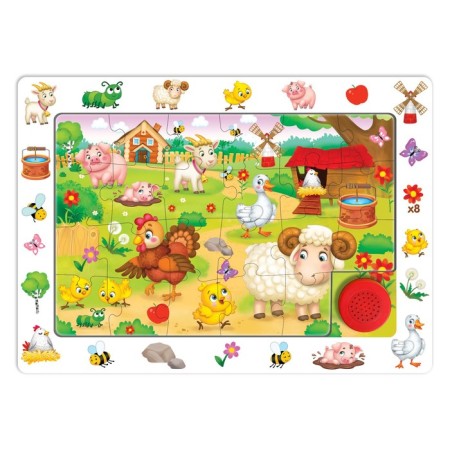 Wooden musical puzzle "My farm"