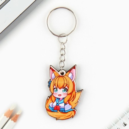 Keychain for keys with the icon "You are a nyashka", anime-5