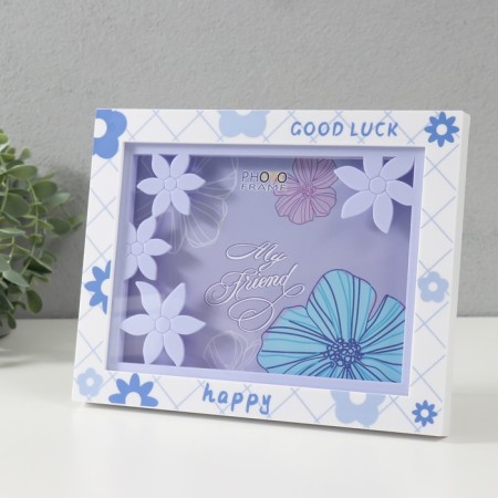 Photo frame plastic 13x18 cm "Flower" purple 23x2x18 cm-1