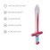 I Infective toy "Sword with a pattern", 60 cm, color mix
