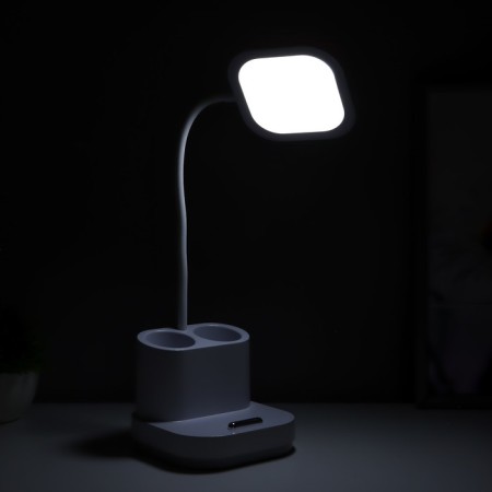 Ronde table lamp LED, from USB/AKB 10 W, 3000-6000 sensor to white 13x13x44 cm Risalux-3