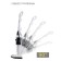 Vacuum cleaner Pioneer VC465S 3B1, vertical, steam, 1500W, black and white color