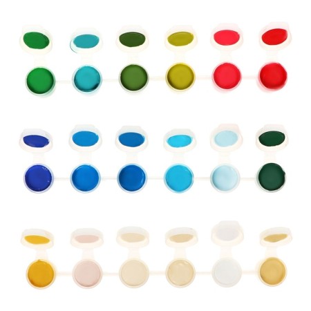 Acrylic paint, set of 30 colors x 3 ml, calligrata, in a package, frost -resistant-4