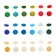 Acrylic paint, set of 30 colors x 3 ml, calligrata, in a package, frost -resistant