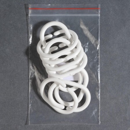 Oval ring for cornice, 46 × 30 /60 × 40 mm, white color-1