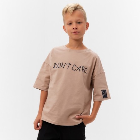 Children's Minaku T -shirt, beige color, height 140 cm-1