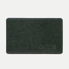 Cover for travel ticket, dark green color