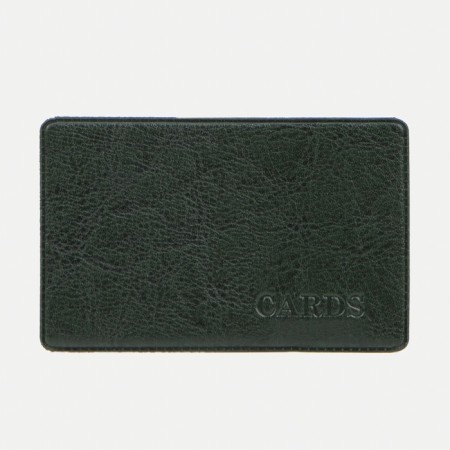 Cover for travel ticket, dark green color