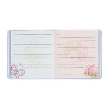 Notebook Gift Book 96l, line, color block, PVC 3D anime cover (9.5x10.5cm)-7