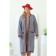 Cardigan female, size 58, gray color