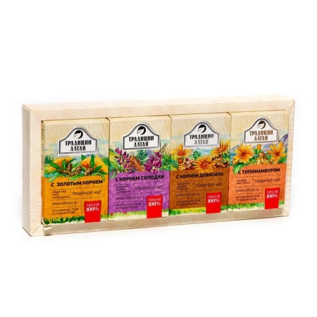 Gift set of herbal teas Golden Collection, 4*50 g-2