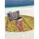 Pareo and beach rug "Kiss of cats", d = 150 cm