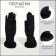 Gloves are female, dimensionless, without insulation, black color