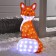 LED Fit "Fox" 60 × 30 × 30 cm, acrylic, 120 LED, 8 modes, 24 V, glow of white
