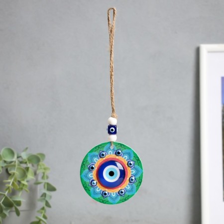 Suspension from the evil eye "From the evil eye. Flower-Mandala" 14x8x1.5 cm