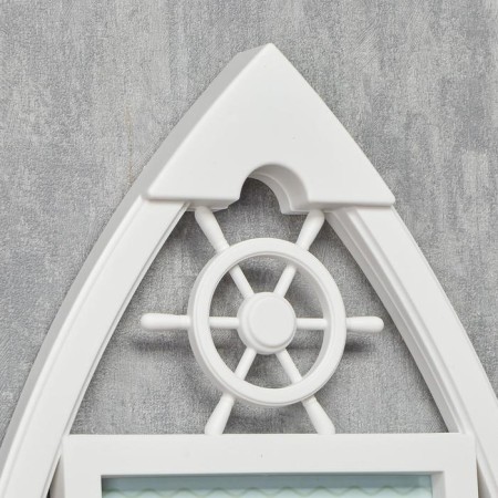 Photo frame plastic in 3 photos 10x15 cm "boat" white 54x26 cm-2