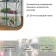 Greenhouse-stella, 3 shelves, 110 × 65 × 40 cm, metal frame d = 16 mm, cover cover 100 μm