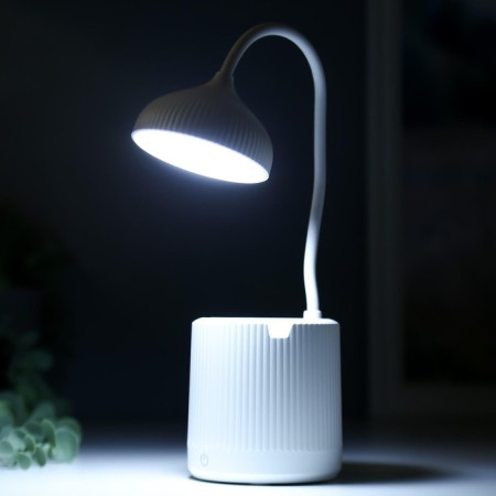 Table sensory lamp 79957/1 LED 6W USB AKB 3 mode white 9x9x41 cm Risalux-4