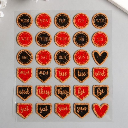 Sticker Traffic jam "Days" mix 18.5x12 cm