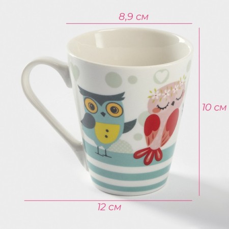 Porcelain shade "Owls", 320 ml-2