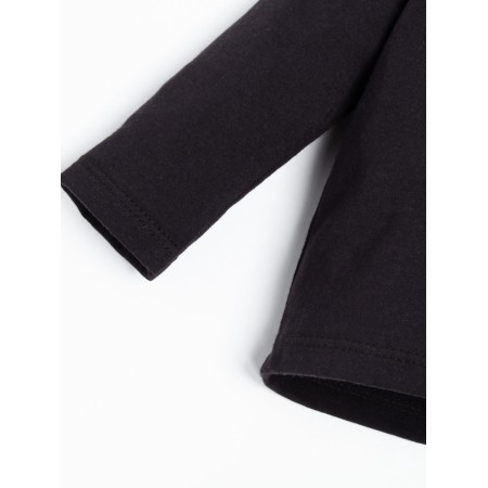 Long sleeve T-shirt Troshka I am "Little Boss", height 80-86 cm, black color-5
