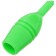 Bulas for rhythmic gymnastics inserted Grace Dance, 35 cm, green color