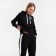 Women's costume (sweatshirt/trousers) Charlotte, black color, size 48