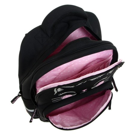 School backpack Bruno VisConti, 40 x 30 x 19 cm, ergonomic back, "this is love"-3