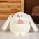 Soft toy "Bunny with a peach", 20 cm, white color