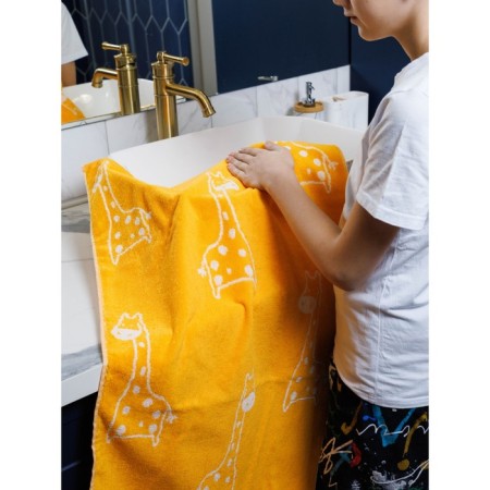 Tricks Giraffe, size 70x130 cm, orange color-8