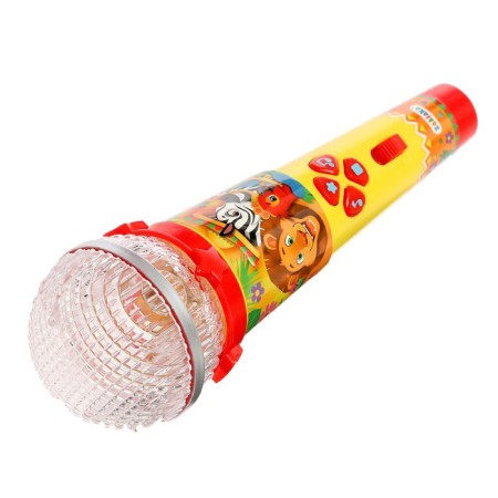 Microphone, sound, light, yellow color-1