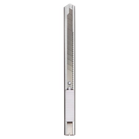 Chancellery knife 9mm, metal, blade 30 °, autofixer, TOP-2
